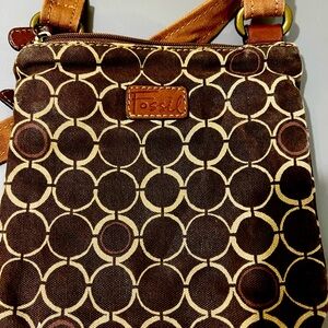 Fossil casual bag with built in wallet